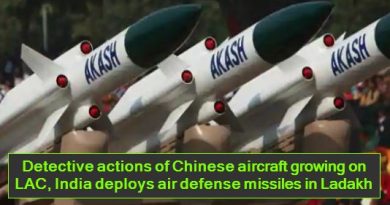 Detective actions of Chinese aircraft growing on LAC, India deploys air defense missiles in Ladakh