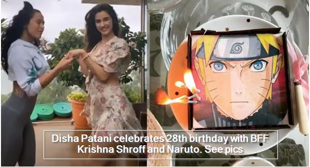 Disha Patani celebrates 28th birthday with BFF Krishna Shroff and Naruto. See pics