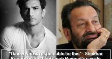 I know who is responsible for this - Shekhar Kapoor on Sushant singh Rajpoot's suicide