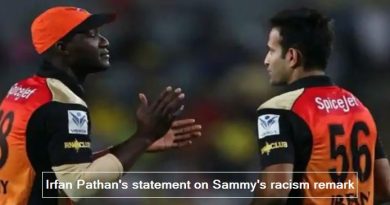 Irfan Pathan's statement on Sammy's racism remark