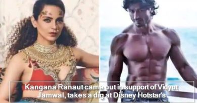 Kangana Ranaut came out in support of Vidyut Jamwal, takes a dig at Disney Hotstar's