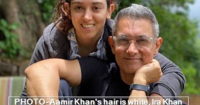 PHOTO- Aamir Khan's hair is white, Ira Khan shares his photo and shows Papa's new hairstyle