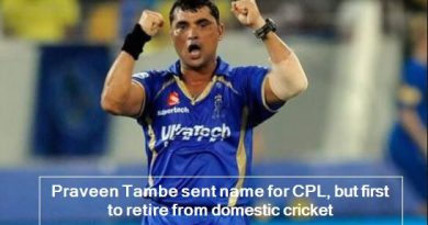 Praveen Tambe sent name for CPL, but first to retire from domestic cricket