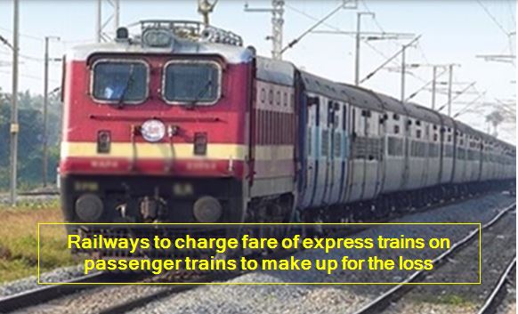 Railways to charge fare of express trains on passenger trains to make up for the loss