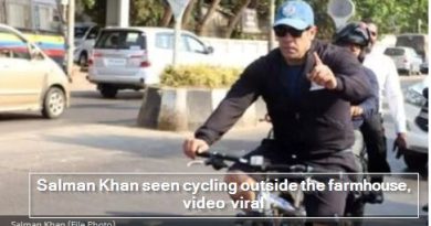 Salman Khan seen cycling outside the farmhouse, video viral - Salman khan cyclin