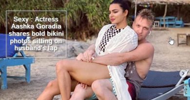 Sexy - Actress Aashka Goradia shares bold bikini photos sitting on husband's lap