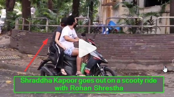 Shraddha Kapoor goes out on a scooty ride with Rohan Shrestha