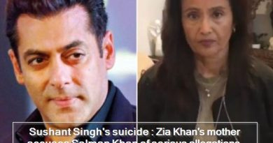 Sushant Singh's suicide - Zia Khan's mother accuses Salman Khan of serious allegations, shares VIDEO