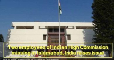 Two employees of Indian High Commission missing in Islamabad, India raises issue