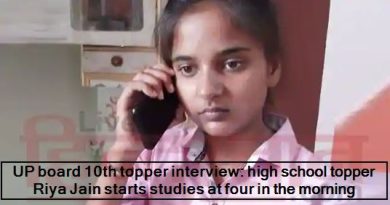 UP board 10th topper interview - high school topper Riya Jain starts studies at four in the morning