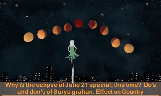 Why is the eclipse of June 21 special, this time Do's and don's of Surya grahan. Effect on Country