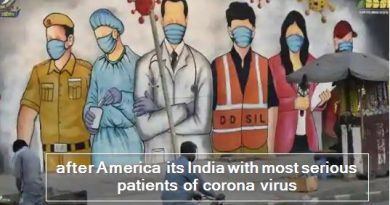 after America its India with most serious patients of corona virus