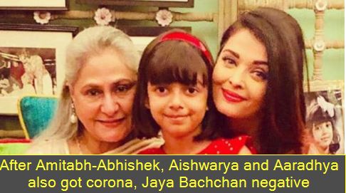 After Amitabh-Abhishek, Aishwarya and Aaradhya also got corona, Jaya Bachchan negative