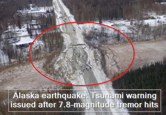 Alaska earthquake - Tsunami warning issued after 7.8-magnitude tremor hits