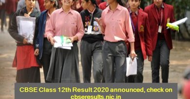 CBSE Board Class 12th Result 2020 Declared Check Online _ CBSE Class 12th result