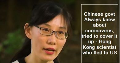 Chinese govt Always knew about coronavirus, tried to cover it up - Hong Kong scientist who fled to US