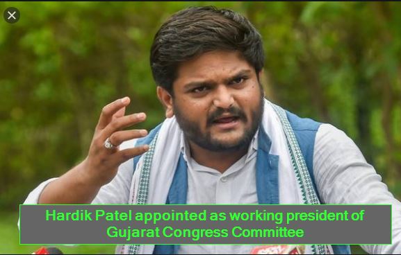 Hardik Patel appointed as working president of Gujarat Congress Committee