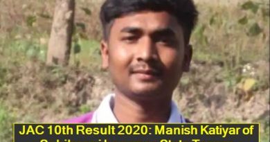 JAC 10th Result 2020 - Manish Katiyar of Sahibganj becomes State Topper