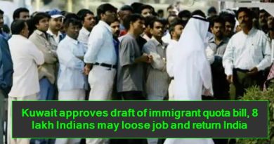 Kuwait approves draft of immigrant quota bill, 8 lakh Indians may loose job and return India