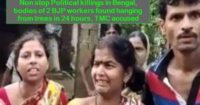 Non stop Political killings in Bengal, bodies of 2 BJP workers found hanging from trees in 24 hours, TMC accused