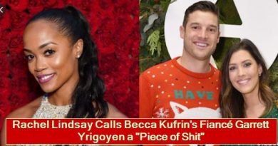 Rachel Lindsay Calls Becca Kufrin's Fiancé Garrett Yrigoyen a Piece of Shit
