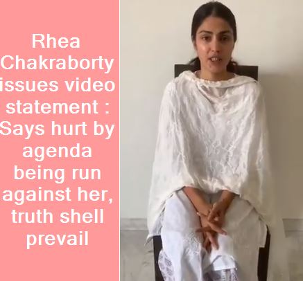Rhea Chakraborty breaks down in new video_ Horrible things said about me, but tr