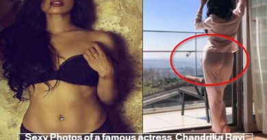 Sexy Photos of a famous actress Chandrika Ravi walking around without wearing underwear , See bold pics