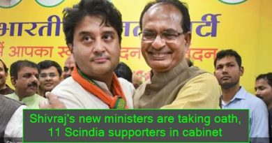 Shivraj's new ministers are taking oath, 11 Scindia supporters in cabinet