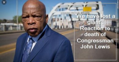 'We have lost a gian - Reaction to death of Congressman John Lewis