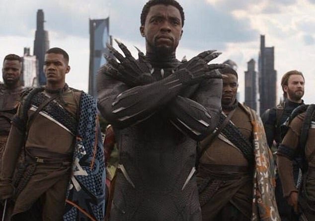 In memory: Renewed interest in 2018’s Black Panther has surged after the shocking death of Chadwick Boseman on Friday, according to Deadline