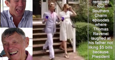 Bravo removed four Southern Charm episodes where Thomas Ravenel laughed at