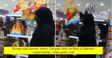 Burqa-clad woman slams Ganpati idols on floor in Bahrain supermarket, video goes viral