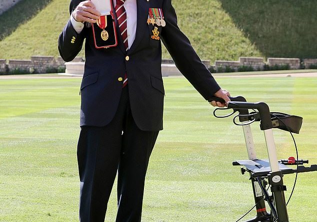 Captain Tom Moore rose to fame after raising more than £30 million for NHS charities walking laps of his garden. He received a knighthood from the Queen at Windsor Castle on July 17