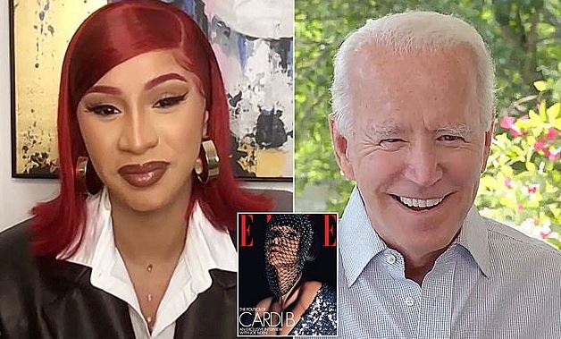 Cardi B Biden interview Rapper talks to Biden about 'getting Trump out', BLM and college education in new cover story for Elle