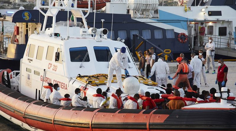 Italian coastguards yesterday reached the vessel but were only able to rescue 49 of the most vulnerable passengers, among them 13 children