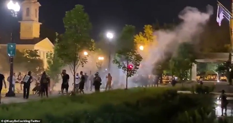 Police clashed with BLM protesters in Washington, D.C. on Saturday during another night of unrest