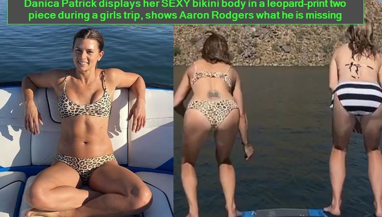 Danica Patrick displays her SEXY bikini body in a leopard-print two piece during a girls trip, shows Aaron Rodgers what he is missing