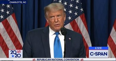 President Donald Trump complained that cable networks were not covering the traditional roll call of votes by state delegations at the kickoff of the Republican National Convention