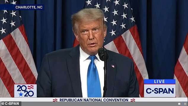 President Donald Trump complained that cable networks were not covering the traditional roll call of votes by state delegations at the kickoff of the Republican National Convention