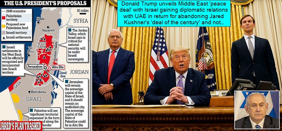 Donald Trump Unveils Middle East 'peace Deal' With Israel Gaining ...