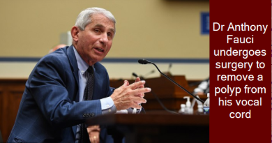 Dr Anthony Fauci undergoes surgery to remove a polyp from his vocal cord