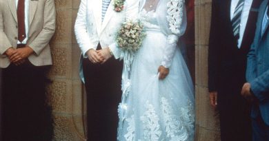 Renate Blauel, pictured on her wedding day to Sir Elton John in Australia in 1984, is now suing the pop star for £3million
