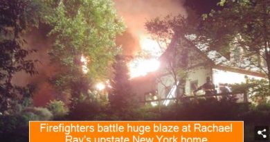 Firefighters battle huge blaze at Rachael Ray's upstate New York home