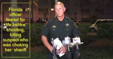 Florida officer feared for life before shooting, killing suspect who was choking her - sheriff