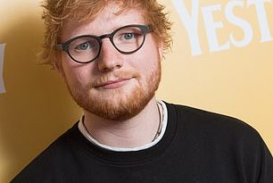 In the money! Singer-songwriter Ed Sheeran and author J. K. Rowling have led the British stars listed in the annual Forbes Celebrity 100 (Ed, pictured in June last year)