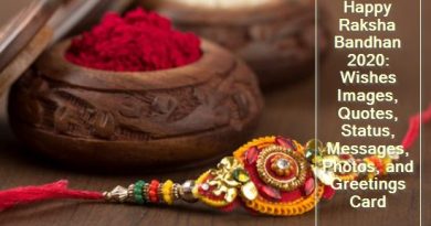 Happy Raksha Bandhan 2020 - Wishes Images, Quotes, Status, Messages, Photos, and Greetings Card