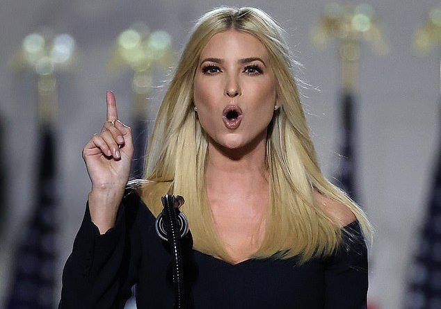 Ivanka Trump gave the speech directly before her father at Thursday night
