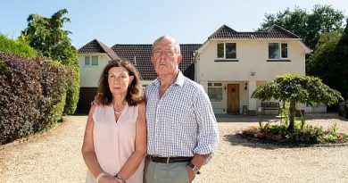 Steve Marcham and Diana Groves (above) turned their £1million seven-bedroom home in Ringwood, Hampshire, into a £90-a-night bed and breakfast