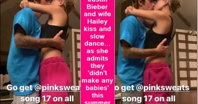 Justin Bieber and wife Hailey kiss and slow dance... as she admits they 'didn't make any babies' this summer