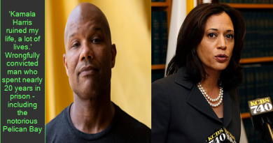 'Kamala Harris ruined my life, a lot of lives.' Wrongfully convicted man who spent nearly 20 years in prison - including the notorious Pelican Bay